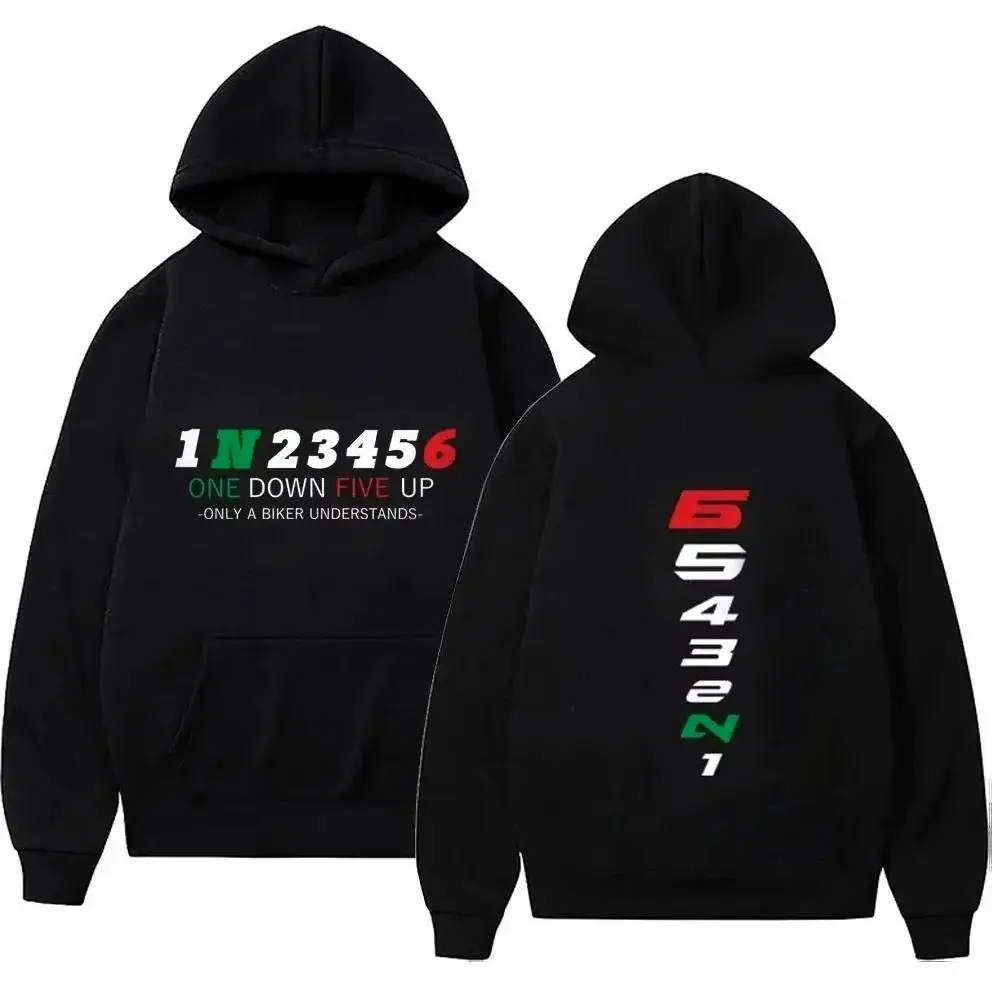 Motorcycle Gear Hoodie - Moletons masculinos com capuz, pulôveres oversized,