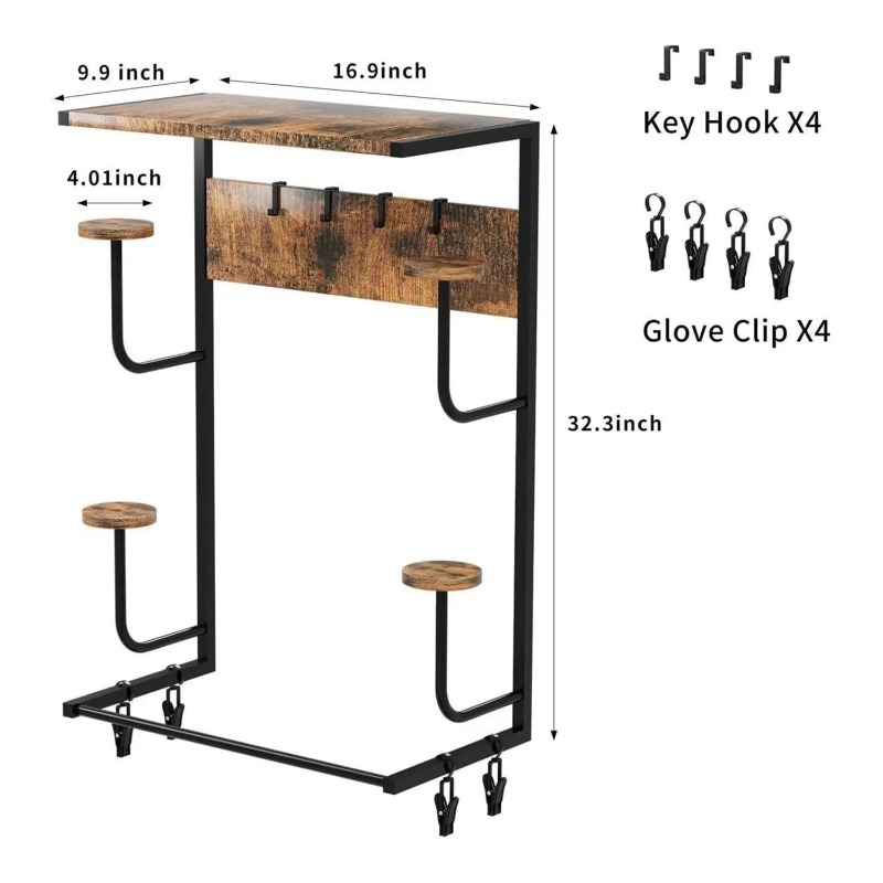 Motorcycle Gear Display Rack - Suporte de Parede para Capacete de