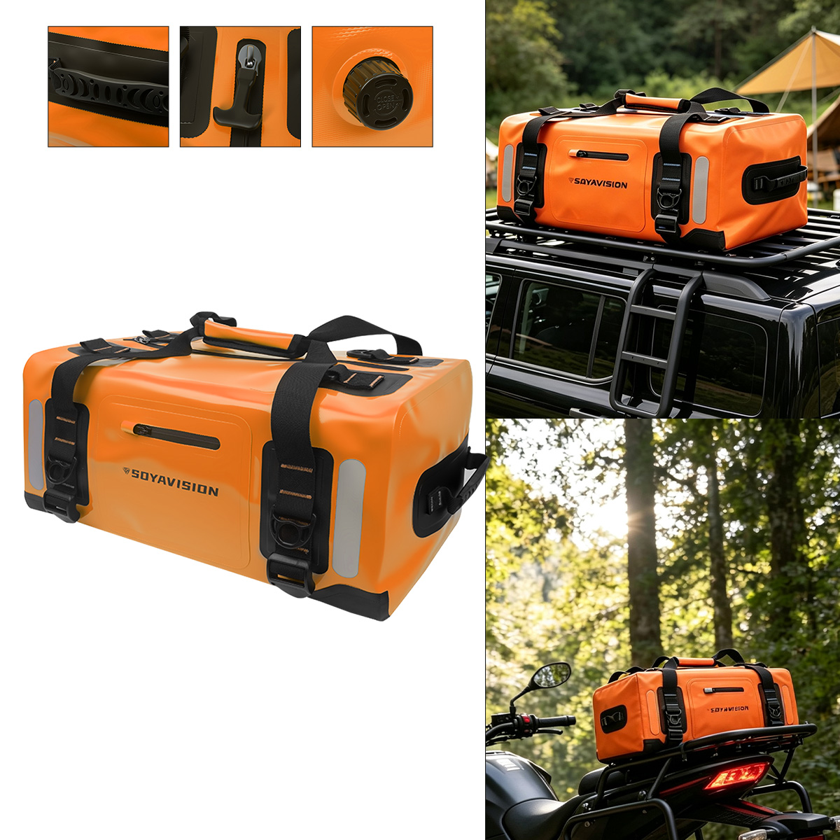 Motorcycle Gear Warehouse - Bolsa de Bagagem Impermeável para Motocicleta