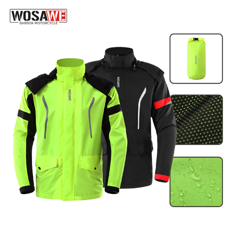 Motorcycle Gear Hoodie - Capa de Chuva para Motocicleta WOSAWE,