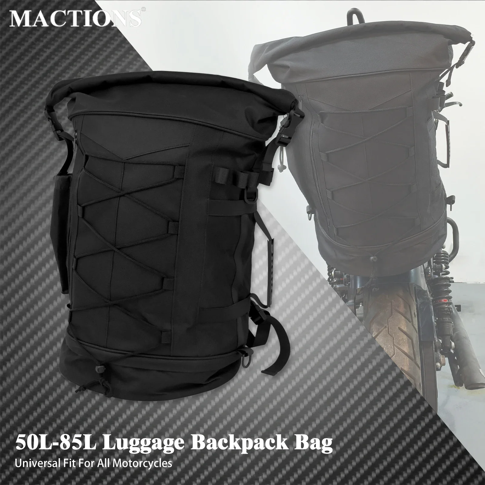 Motorcycle Gear Warehouse - Mochila universal para bagagem de motocicleta,