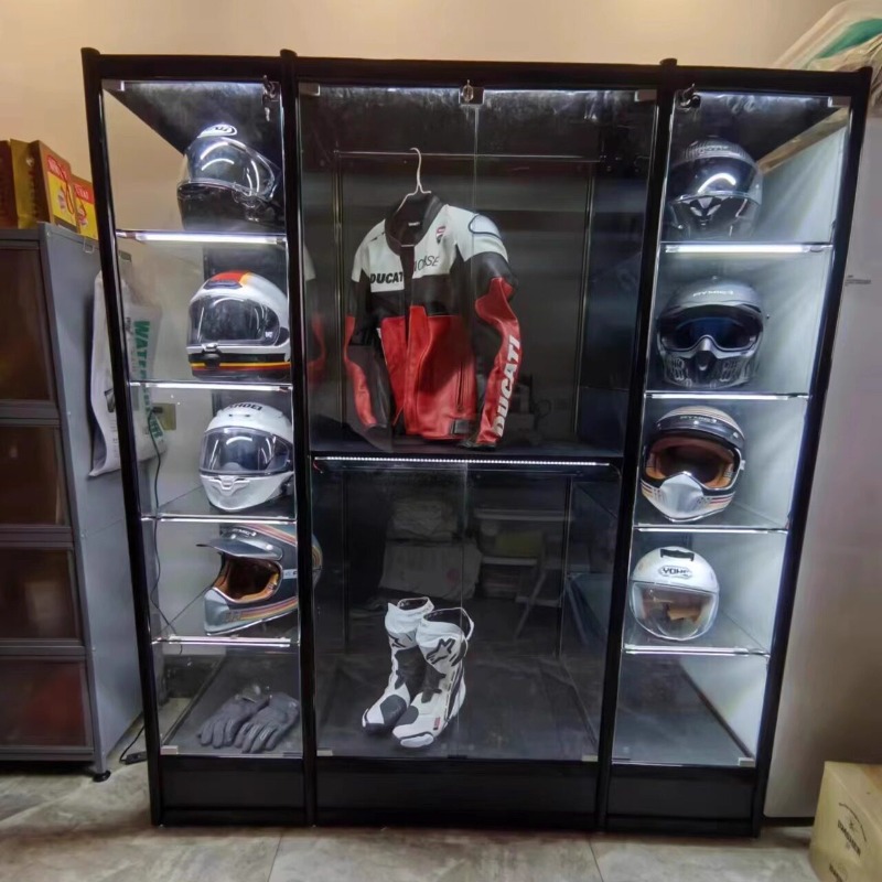Motorcycle Gear Display Rack - Rack de exibição para capacete de