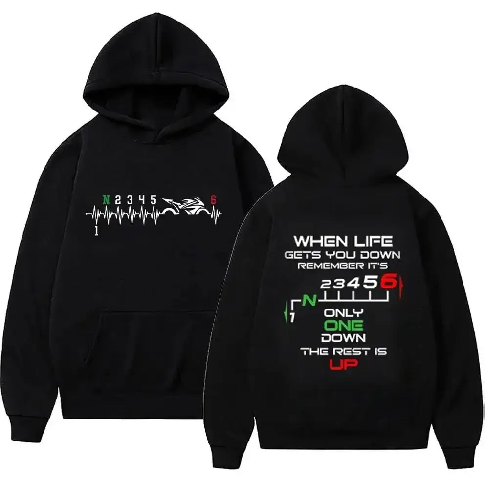 Moletons masculinos com capuz, - Motorcycle Gear Hoodie avaliação e preço