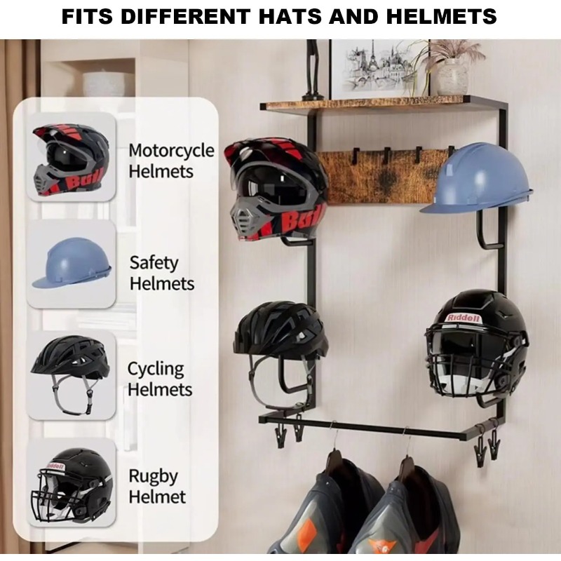 Suporte de Parede para Capacet - Motorcycle Gear Display Rack avaliação e preço
