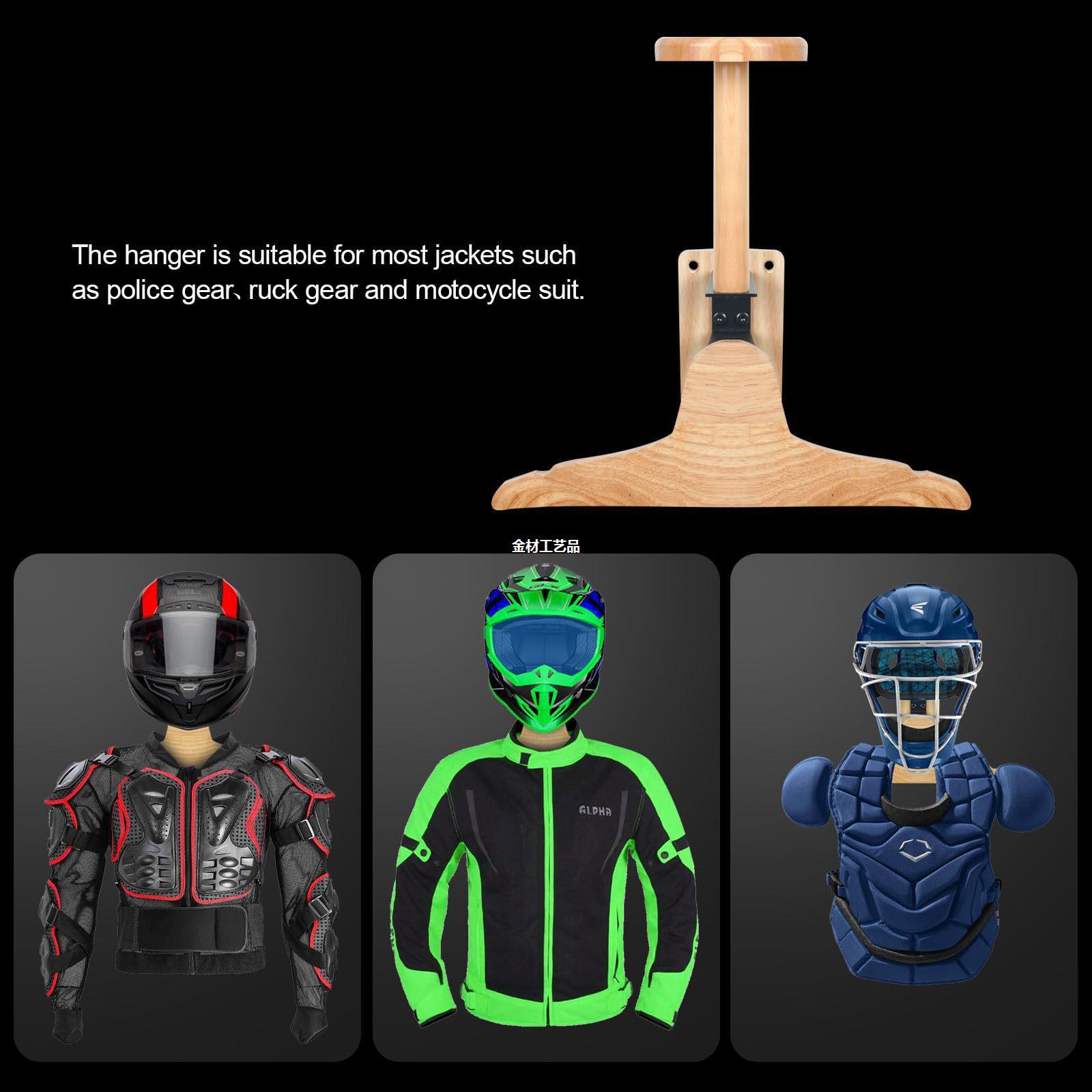 Suporte de Parede de Madeira p - Motorcycle Gear Display Rack avaliação e preço