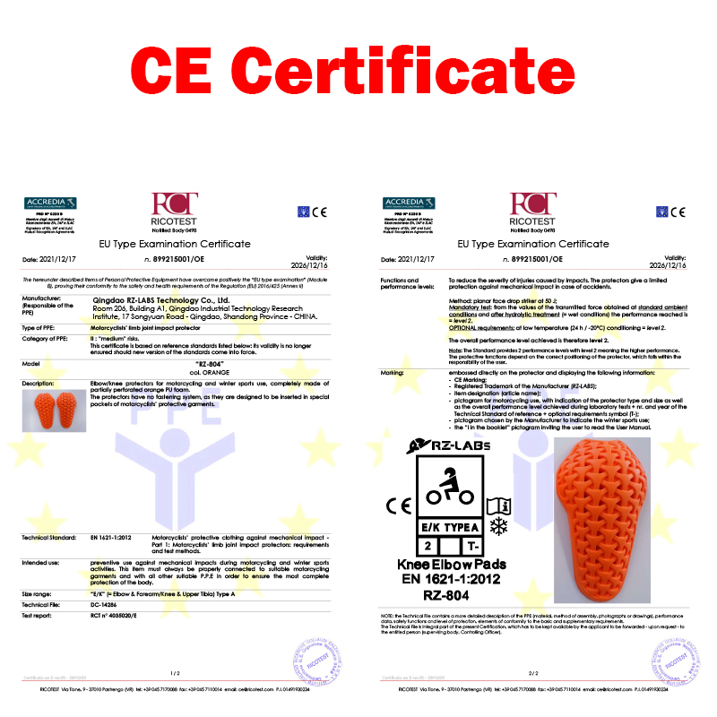 Novo ce nível 2 certificado ca - Motorcycle Gear Protection Levels avaliação e preço